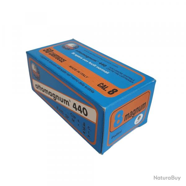 Cartouche Eurocomm Ottomagnum percussion centrale cal.8mm plomb 9