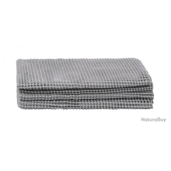 Tapis de tente gris clair 250x400 cm en maille PVC pour campeurs confort outdoor