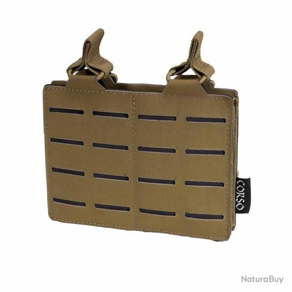 DOUBLE PORTE CHARGEUR M4/5.56 DAGGER MK1 LASERCUT CORSO TACTICAL Coyote
