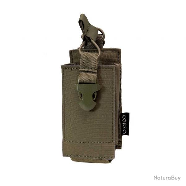 Poche pour talkie-walkie Dagger MOLLE Ranger Green - Corso Tactical