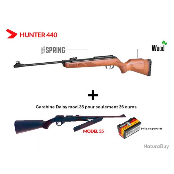 Vente Flash ! Carabine Gamo Hunter - 440 Cal. 6,35 mm 19,9 j. Carabine PCP Daisy mod. 35 Cal. 4,5 mm