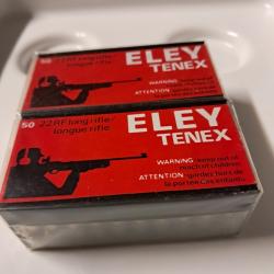 Lot de 2 boîtes de 50 cartouches Tenex 22LR - ancienne génération - sous blister