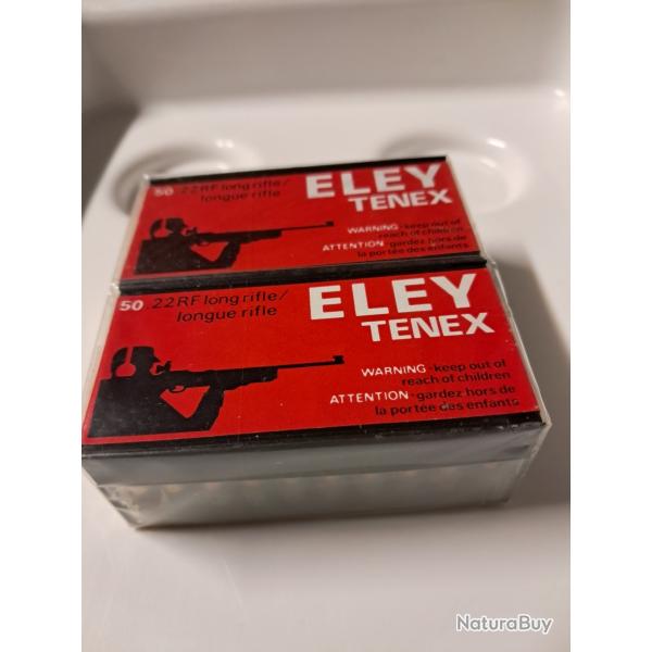 Lot de 2 botes de 50 cartouches Tenex 22LR - ancienne gnration - sous blister