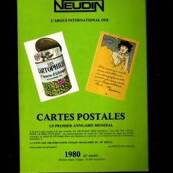 catalogue neudin l'officiel international de la carte postale 1980