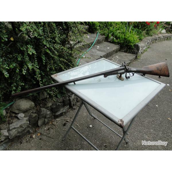 luxueux fusil a broche de Bernard incrust d'or