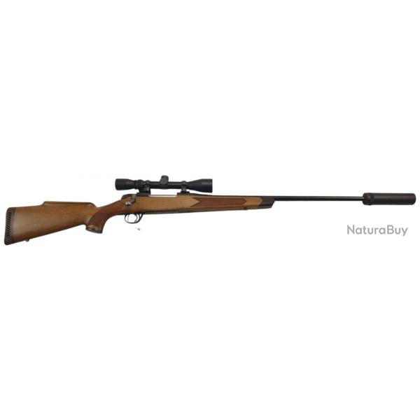 PACK AFFUT OCCASION - CARABINE BSA CALIBRE 243WIN + LUNETTE 3-9X40 + MODERATEUR
