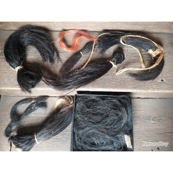 crin de cheveaux lots ancien pour restauration casque dragon spart rus barbare