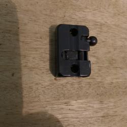Embase acier arrière 23mm,pour montage amovible