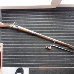 FUSIL DRAGON MODELE AN IX PLATINE SILEX  AVEC BAILLONETTE