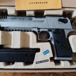 Pistolet Desert Eagle L6 Tiger Stripes Gaz GBB WE Cybergun - Silver
