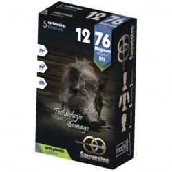 Munitions SAUVESTRE cal.12/76 balle flèche magnum sans plomb 21gr par 5