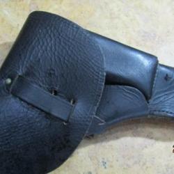 ETUI pistolet cuir ancien  mixte pour le PA 50 mais prévu aussi GP35 Radom vis35 Colt 45 P38 P08