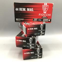 Kermesse ! Lot  de 200 cartouches Fiocchi SJSP - Cal. 44mag - (4 boites)