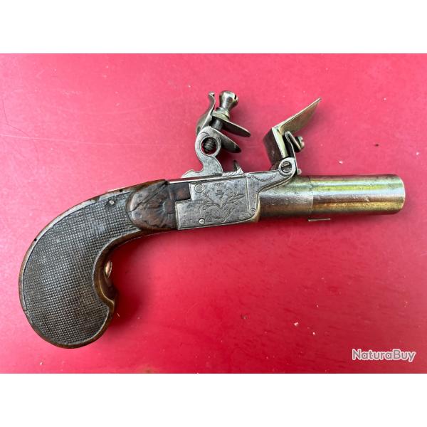 Pistolet de poche  silex premier empire