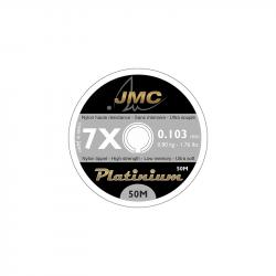 JMC Platinium Fil de Pêche Nylon Monofilament JMC-5,5X (0,146mm) 50 Mètres, Ultra Soupl