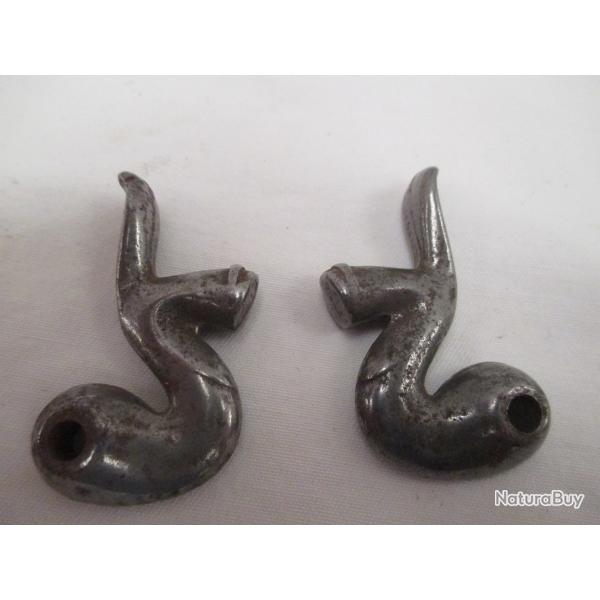 une paire  d'bauche de  chens pour pistolet a broche