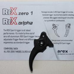 Détente sport allégée réglable pour Arex Rex 01 et Rex Alpha