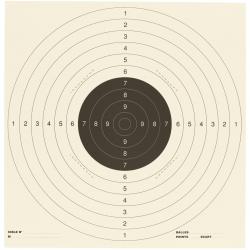 Paquet de 100 cibles court C50 en carton 51X52 cm