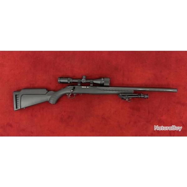 D - RUGER PRECISION SILENCE 22LR + LUNETTE + BIPIED