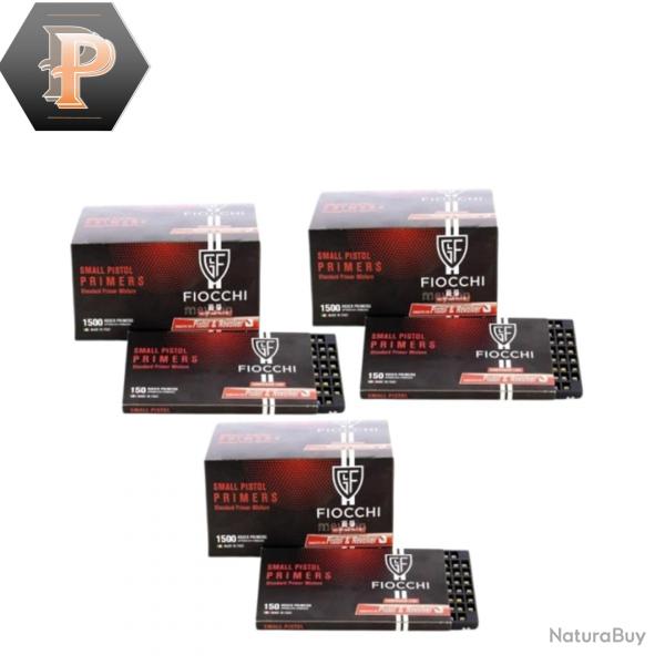 Wahoo ! 3 Boites de 1500 Amorces Fiocchi Small Pistol X4500