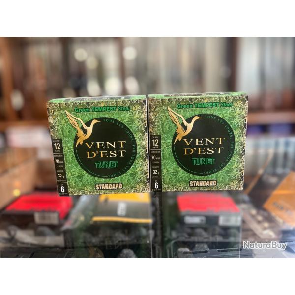 Enchre 1 Lot de 2 12/70 Tunet Vent D'Est Green tempest steel standard 32g plomb de 6