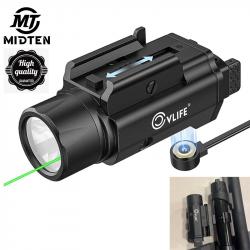 MidTen 1500 Lumens pistolet vert lumière Laser Combo fonction de mémoire stroboscopique