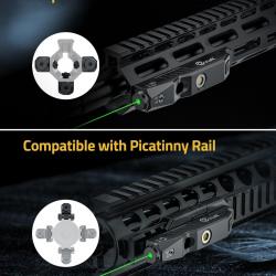 MidpatiGreen-Viseur laser magnétique aste pour rail Picatinny M-Lok LIVRAISON GRATUITE !