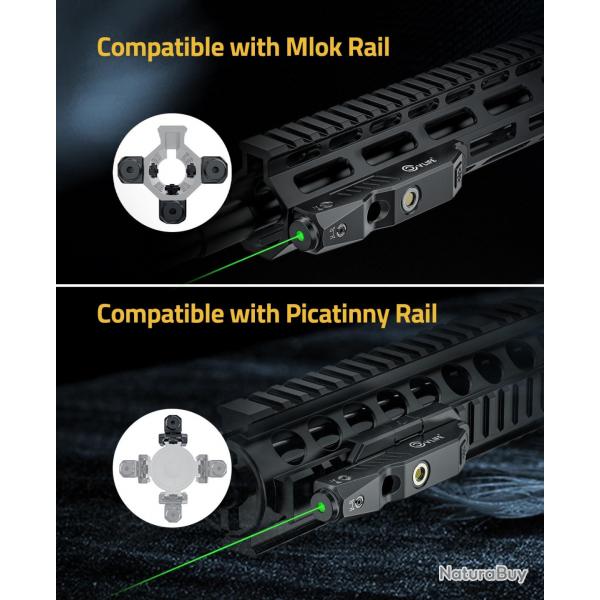 MidpatiGreen-Viseur laser magntique aste pour rail Picatinny M-Lok LIVRAISON GRATUITE !
