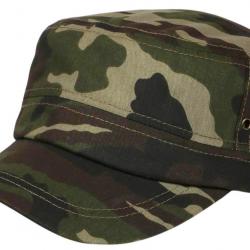 Casquette Militaire Camouflage Kaki Armée en Coton Zeyak Taille unique Vert