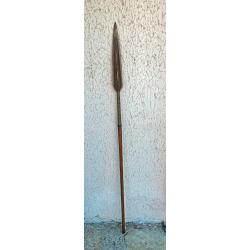 BELLE LANCE AFRICAINE, CIRCA 1900, ORIGINE SOMALIENNE, 138 CM, SAGAIE POUR COLLECTION