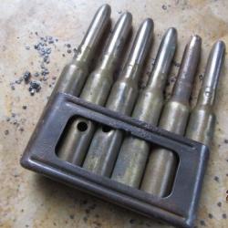 1 clip Carcano laiton ou fer  au choix munition 6.5x52 Italie Italien ww2  seconde guerre