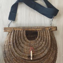 Panier de pêche en osier