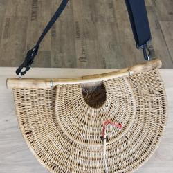 Panier de pêche en osier