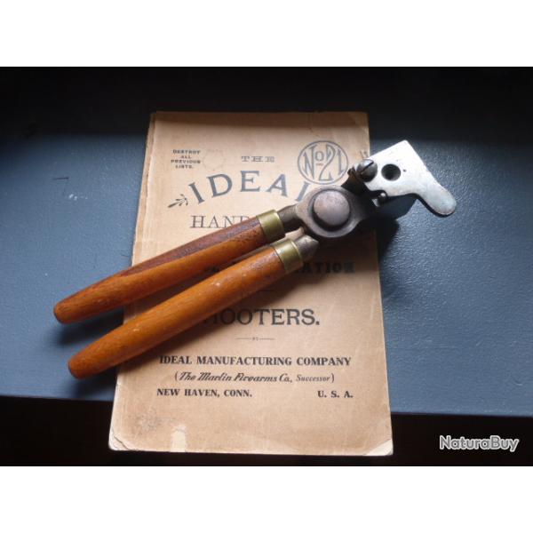 Moule  balles d'poque fin XIX dans le rare calibre rglementaire amricain 50-70 (50 GOV)