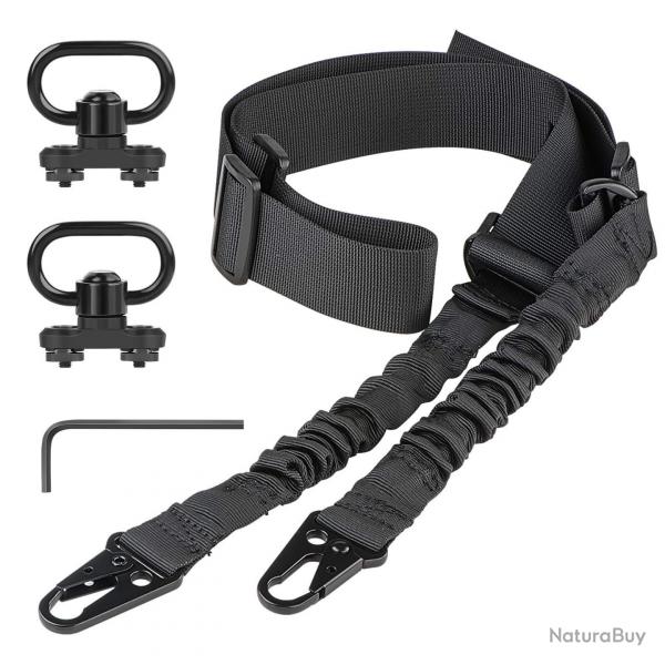 Ceinture de scurit  deux points avec ajusteur de longueur-NOIR