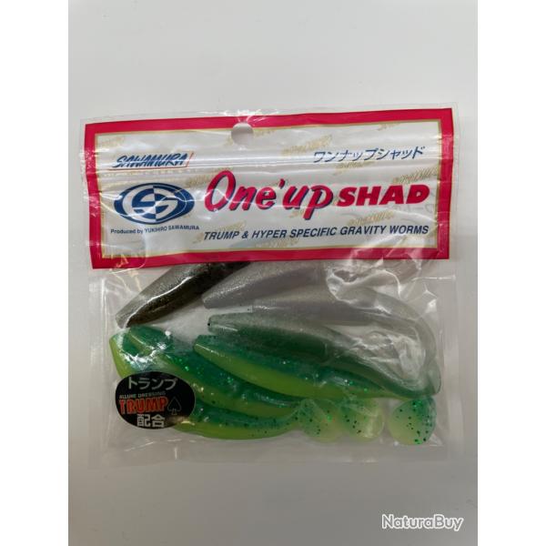 Leurre souple sawamura one up shad 4" plusieurs coloris 1