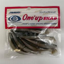 Leurre souple sawamura one up shad 4" gris