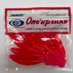 Leurre souple sawamura one up shad 4" rouge