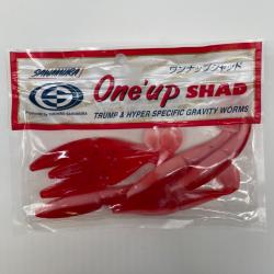 Leurre souple sawamura one up shad 4" rouge/rose