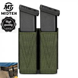 Pochette pour chargeur de pistolet double avec insert -**VERT - LIVRAISON GRATUITE