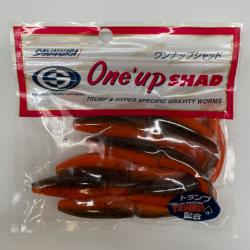 Leurre souple sawamura one up shad 4" orange brown