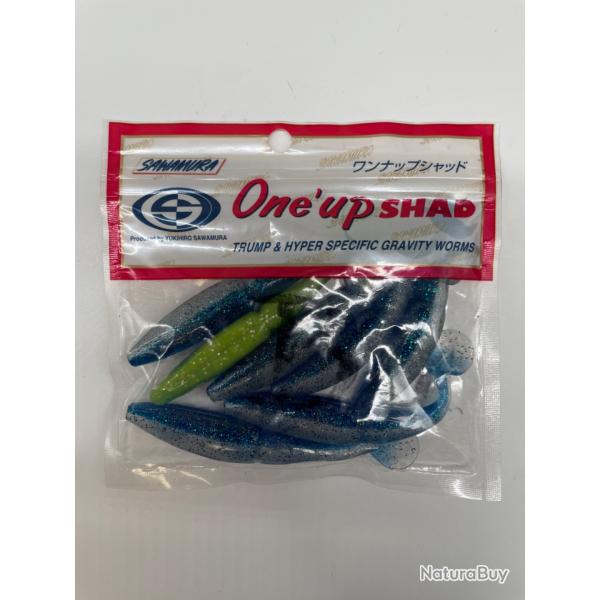 Leurre souple sawamura one up shad 4" plusieurs coloris