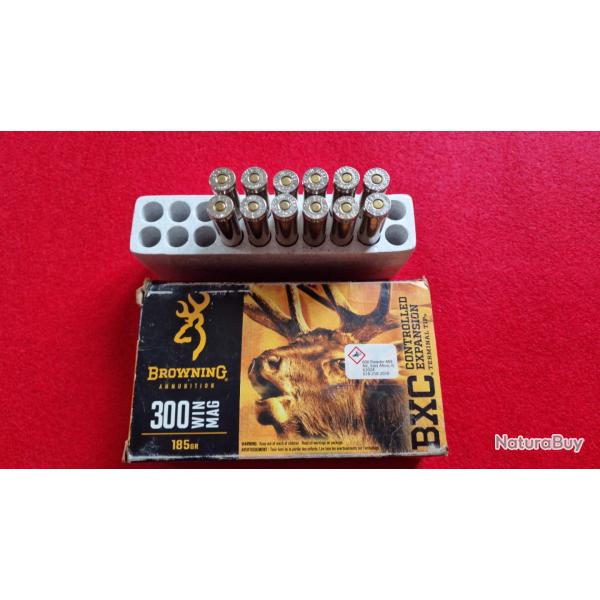 Browning BXC 300 win mag 185gr 12 balles