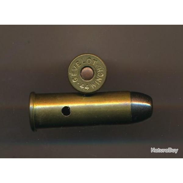 Une belle .44-40 WINCHESTER (tui 33mm) USA fabrication SFM inerte d'usine  pour prsentation