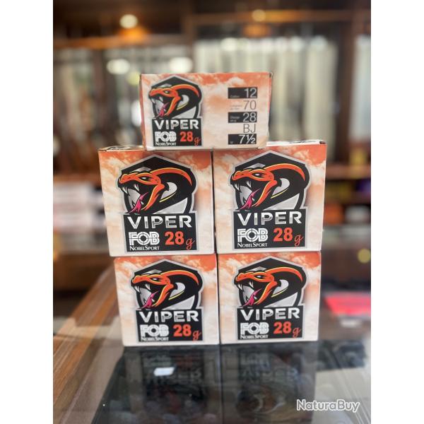 Enchre 1 lot de 5 12/70 Vipre Fob 28g plomb de 7 1/2