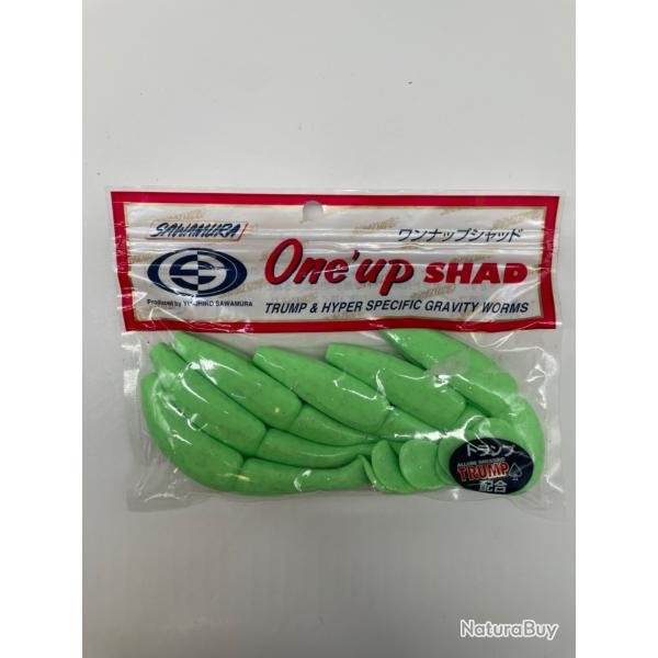 Leurre souple sawamura one up Shad 5" vert