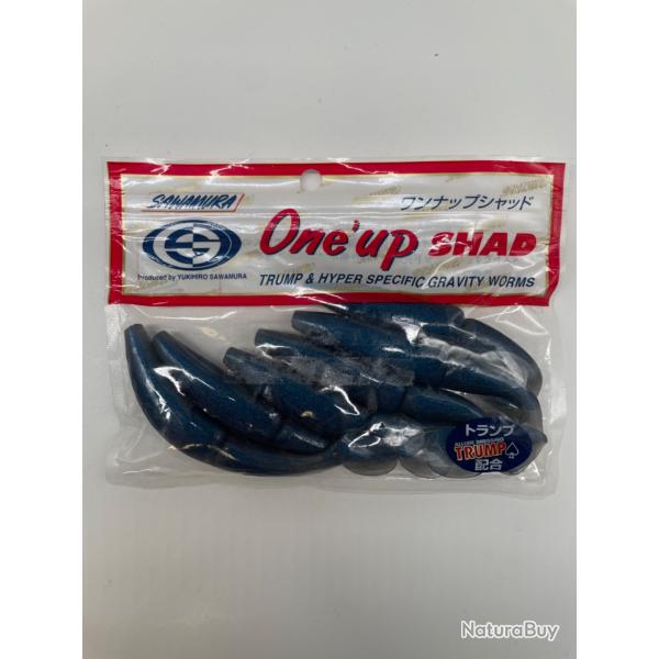 Leurre souple sawamura one up Shad 5" bleu fonc