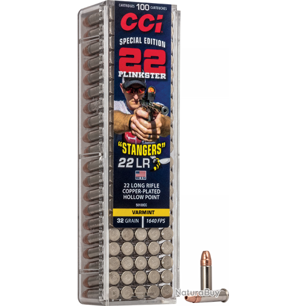Balles CCI Stangers Hyper Velocity - Cal. 22 LR - Par 1