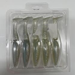 Leurre souple sawamura one up Shad 5" gris/or