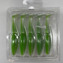 Leurre souple sawamura one up Shad 5" vert transparent